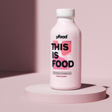 yfood Drink Fresh Berry, Leckere Trinkmahlzeit f?r unterwegs, THIS IS FOOD Drink, 33g Protein, 26 Vitamine und Mineralstoffe, 12 x 500ml, Geschmack Be