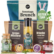 Gepp?s Feinkost Wundert?te Sonntags-Brunch zu Ostern I Gourmet Geschenkset mit Delikatessen wie Aprikose & Yuzu und Feige-Fruchtaufstrich I Geschenkko