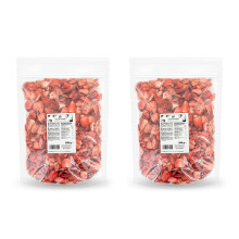 KoRo - Gefriergetrocknete Erdbeeren 2 x 350 g - Schonend getrocknete Trockenfr?chte - 100% pflanzlich und naturbelassen