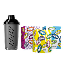HOLY Starter Set Deluxe - Energy, Iced Tea & Hydration - 42 Portionen in 21 fruchtigen Geschmacksrichtungen - Vegan & zuckerfrei mit 100% nat?rlichen