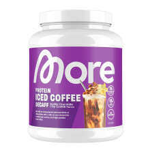 MORE Protein Iced Coffee Decaff, 500g, Vanilla Chocolate Chip Cookie, entkoffeinierter Eiskaffee mit wertvollen Proteinen, wenig Zucker und Fett - mad