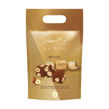 Lindt NUXOR Beutel Milch XXL - Cremige Gianduja-Schokolade mit ganzen gerösteten Haselnüssen, 700 g