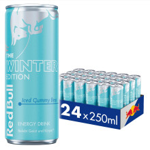 Red Bull Energy Drink Winter Edition Iced Gummy Bear - 250 ml, koffeinhaltig, Taurin, B-Vitamine
