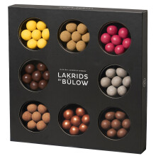 LAKRIDS BY B?LOW - Selection Box - 350g - Pralinen-Geschenk mit D?nischen Gourmet Lakritz-Kugeln - Weiche Lakritze umh?llt von Cremiger Schokolade