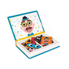 Janod J02716 Magneti'Book Crazy Faces Educational Game, Boys,Blue