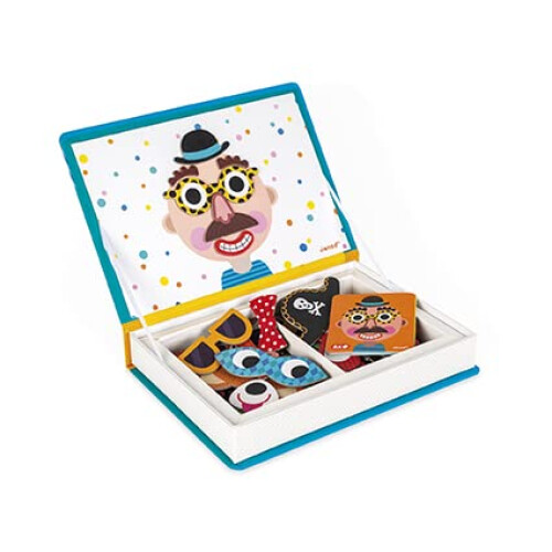 Janod Janod J02716 Magneti'Book Crazy Faces Educational Game, Boys,Blue 2