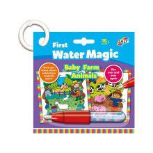 Galt Toys, First Water Magic - Baby Farm Animals, Kids Colouring Book, Ages 18 Months Plus, 7 x 7 inch
