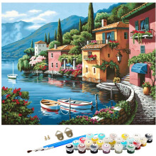 Painting by Number Kits for Adult, DIY Canvas Oil Painting Kit for Kids or Beginner with Paint brushes Acrylic Pigment Drawing Paintwork 16x20inch
