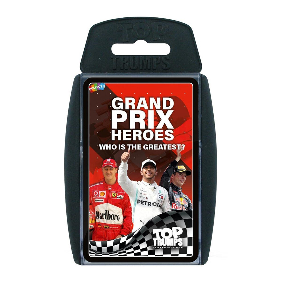 Top Trumps Grand Prix Heroes Classic Card Game, Learn Facts About Racing Drivers Including Sebastian Vettel, Lewis Hamilton And Daniel Ricciardo, Gift