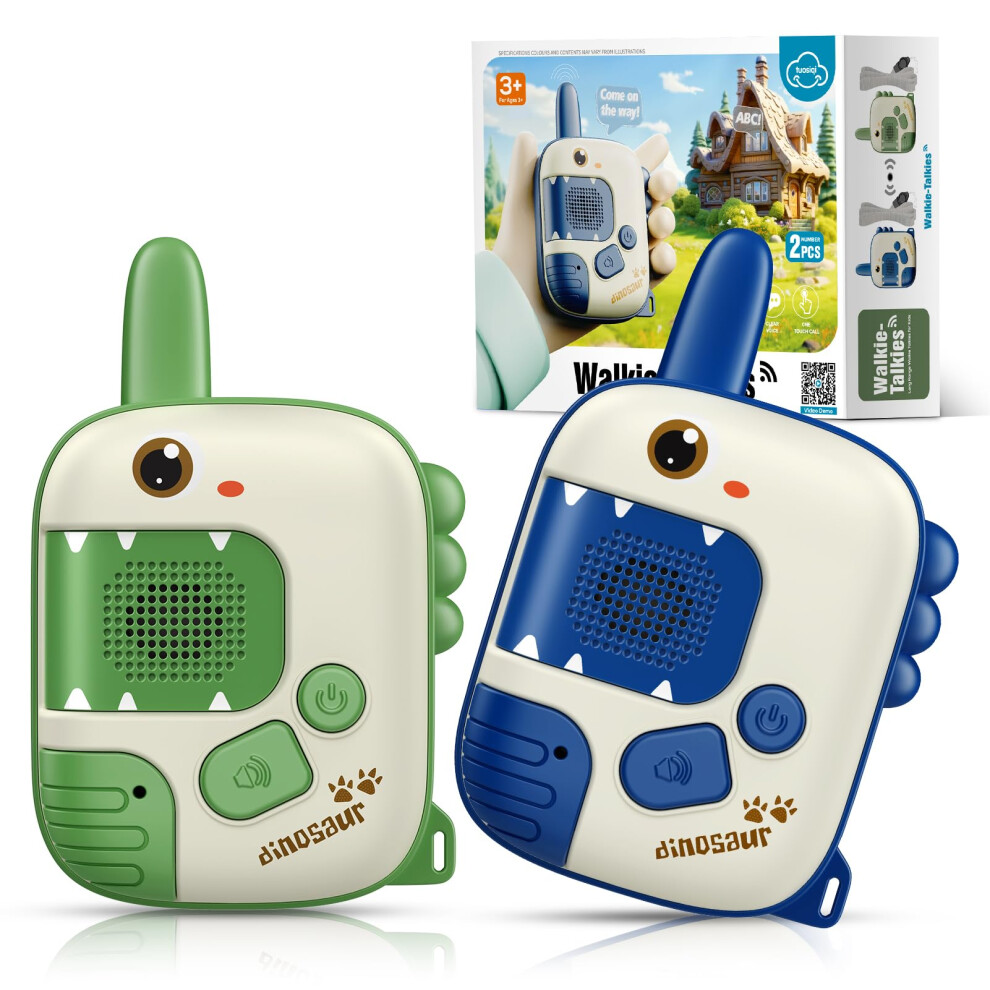 Wootoyz Boys Walkie Talkie Kids, Toys For 3 4 5 6 Year Old Gifts For Age 3-6 Kids Walkie Talkie Dinosaur Toys For Age 3-8 Outdoor Toys Kids