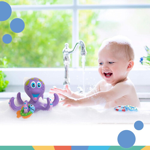 Nuby Nuby Octopus Floating Bath, 1 Count ( Pack of 1) 1