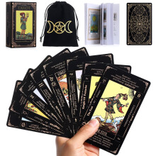 Tarot Cards Deck with Guide Book & Linen Carry Bag - 78 Classic Original Tarot Cards for Fortune Telling - Ideal for Beginners to Experts, with