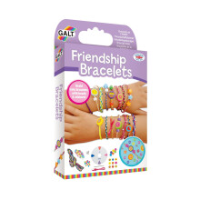 Galt Friendship Bracelets - Jewellery Making Craft Kit for Kids and Activity Pack for Girls and Boys - Colourful Threads, Beads, Stickers and Ribbon -