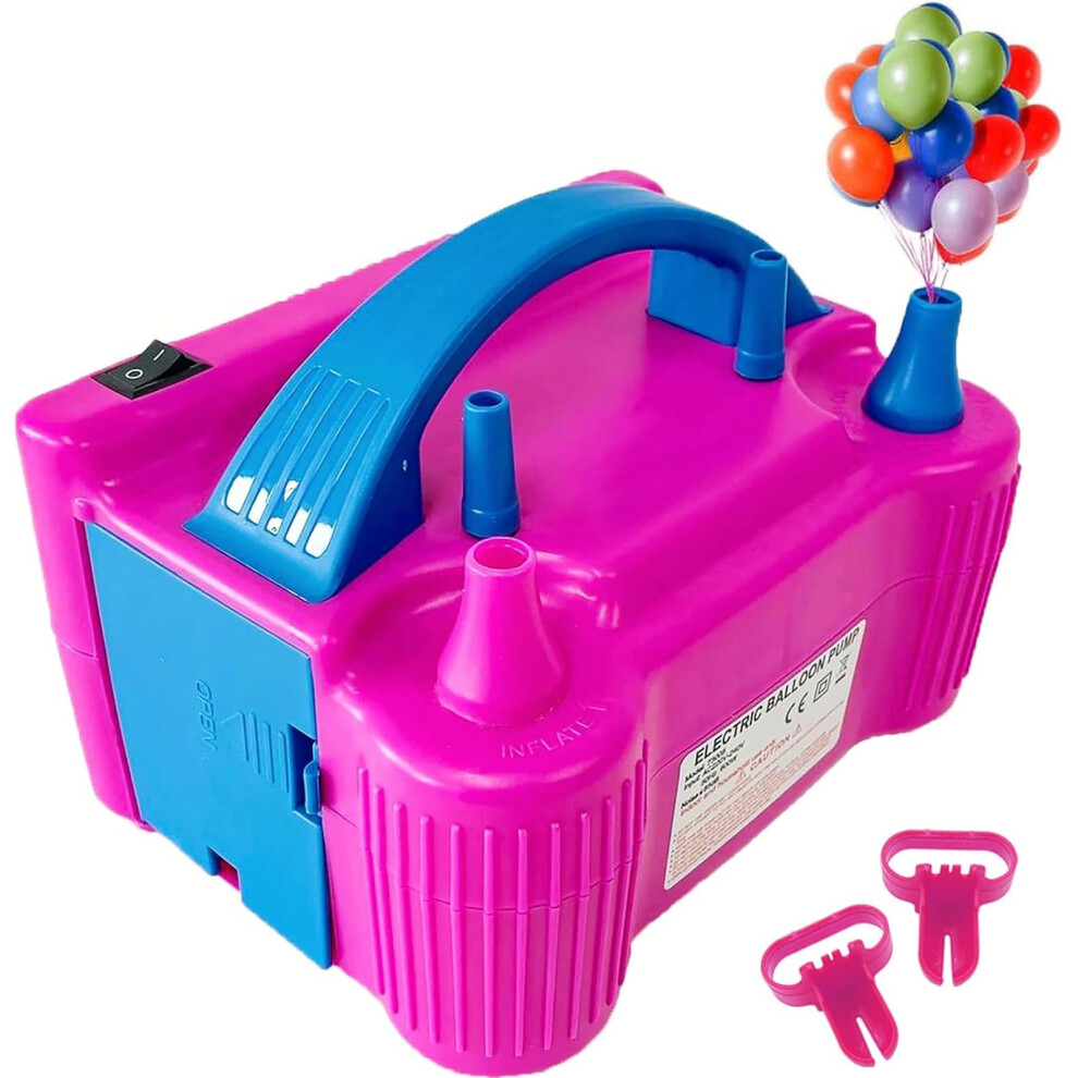 Behose Electric Balloon Pump, Portable Dual Nozzle High Power (Ac220-240V 600W) Balloon Inflator Blower Pump For Party, Wedding, Birthday, Activities And