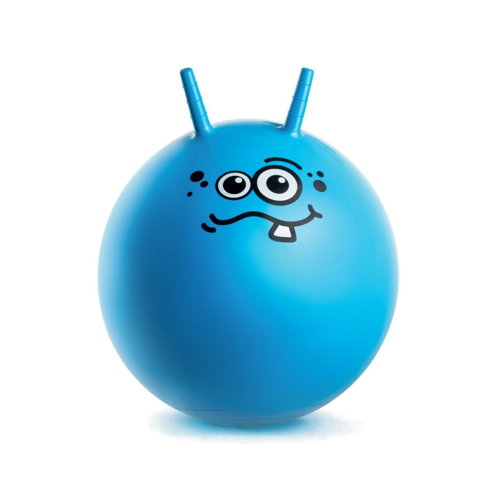 Toyrific Jump N Bounce Space Hopper 20-Inch Toothy - Retro Exercise Ball - Multiple Designs (B298) Blue