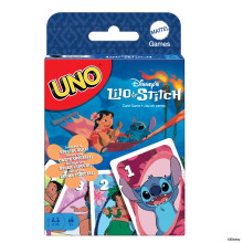 Mattel Games UNO Disney?s Lilo and Stitch Card Game for Kids, Adults & Family with Deck & Special Rule Inspired by the Movie, JCC10