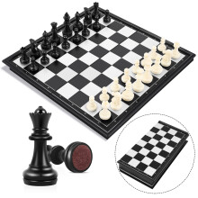 Peradix Chess Board Set Game -Travel Magnetic Chess Piece Set with Chess Folding/Portable Storage Board-Traditional Strategy Game for