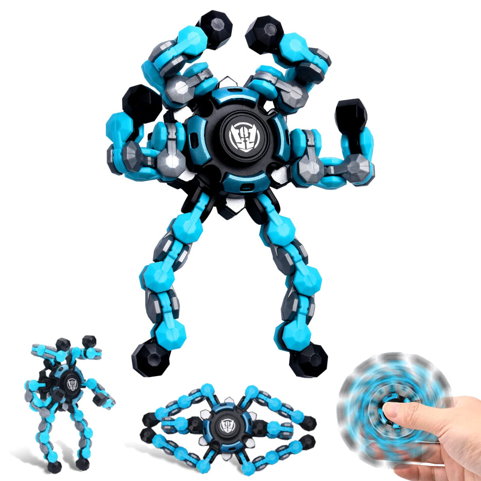 Serda-Run New Transformable Sensory Fidget Spinner Toy, Funny Diy Spin Top Hand Finger Spinner Creative Fingertip Mechanical Gyro For Kids Adults, All Ages