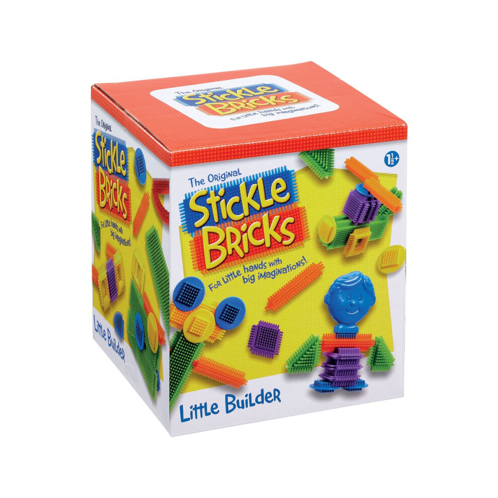 Stickle Bricks Little Builder Construction Set With 30 Pieces- Enhance Creativity And Problem-Solving Skills With Engaging And Durable Stem Toy,