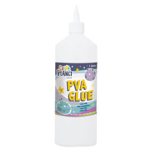 Craft Planet - 1 Litre White Strong, Tacky PVA All Purpose Glue For Kids Art, Toddler Craft, School Supplies, Woodwork, Home Projects, DIY, Craft Box