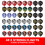 Harrows Trophy 210pc Darts Accessories Set: 48 Stems, 48 Flights, 72 Rings, Sharpener & Tool + Flight Protector 3
