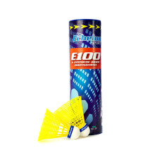 Echelon E100 Yellow Badminton Shuttlecocks (6 pieces), high-quality British made