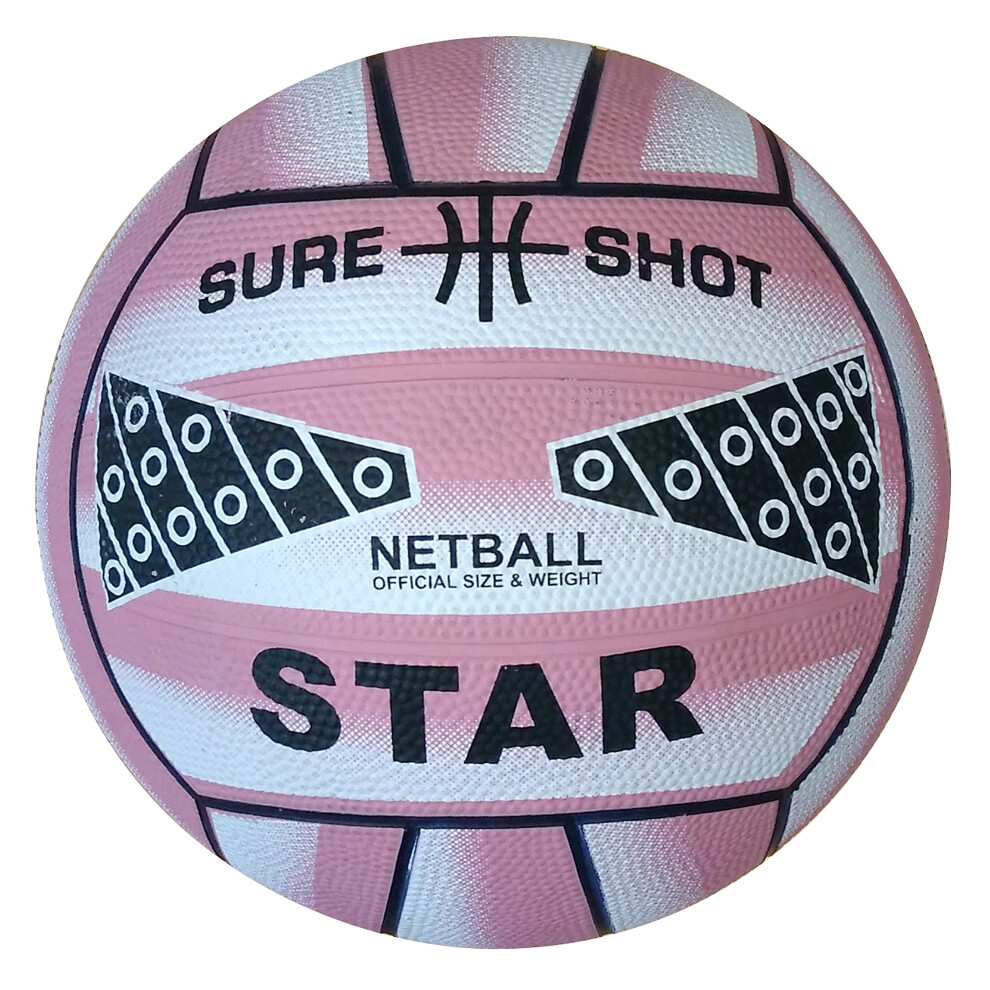 Sure Shot 340N905AP Netball - Pink, Size 5-image-OPC-PGPHM6Y-NEW