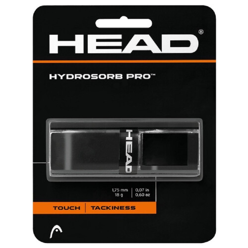 HEAD HEAD Unisex's HYDROSORB PRO Racquet Grip, Black, One Size