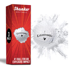 Shanker Golf Exploding Balls - Prank Balls that Explode on Impact - Funny Joke for Golfers (Sleeve of 3, Novelty)