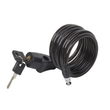 Master Lock Bike Lock Cable, Key, 1.8 m Coiling Cable, Outdoor 8126EURDPRO - Use with all kinds of Bike, Skateboards, Strollers, Lawnmowers and other