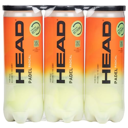 HEAD HEAD 3x3B Padel Radical, Padel Ball, Yellow 1
