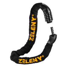 ZELENY Bike Lock Upgrade, Bicycle Locks with Thickened Plug and Chain, 3FT Keyless, Bike Locks High Security, 5-Digit Combination, Bike Chain Lock for