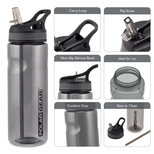Polar Gear Polar Gear Tritan Bottle 650ml, Aqua Grip Range 1