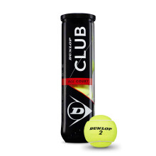 DUNLOP Tennis Ball Club All Court - for Clay, Hard Court and Grass (1x4 Tin)