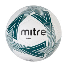 Mitre Impel L30P Football, Highly Durable, Shape Retention, For All Ages, White, Dark Green, Black, Ball Size 3