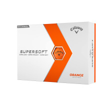 Callaway Golf Supersoft Golf Ball 2023 Orange Hybrid, One Dozen