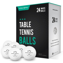 PRO SPIN Ping Pong Balls - White 3-Star 40+ Table Tennis Balls | High-Performance ABS Training Balls | Ultimate Durability for Indoor & Outdoor Table