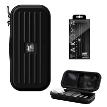 TARGET Darts Takoma Dart Case Wallet, Regular Size, Black | Store 3 Fully Assembled Darts & Accessories | Dart Holder with Zip Lock Pouches, Store