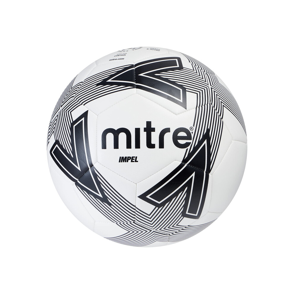 Mitre Impel Training Football,White/Black, 4