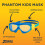 Zoggs Zoggs Phantom Kids Mask Blue Turquoise Clear 4