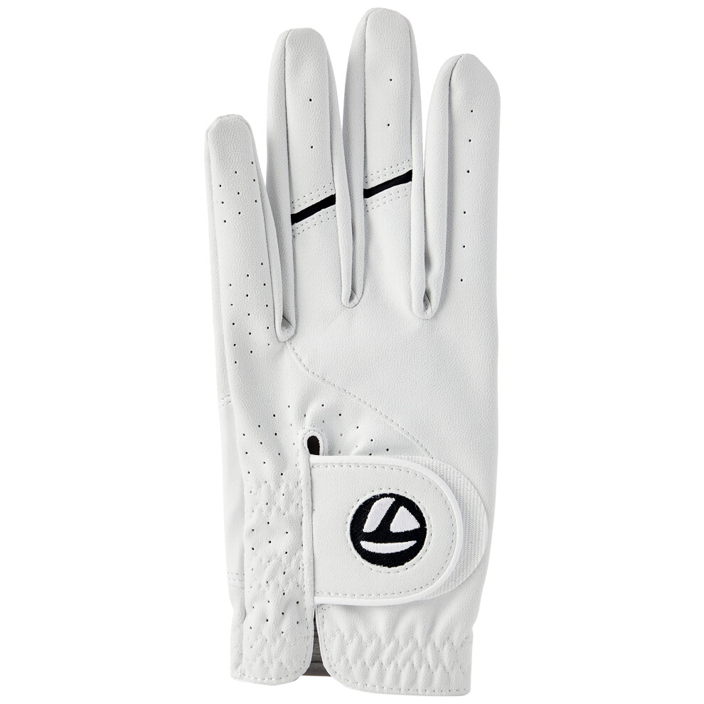 TaylorMade Men's Golf Glove, White, L