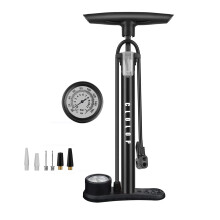 CLOLOP Bike Floor Pump with Gauge, Bike Tire Inflator, Air Pump, Bike Pump with Presta and Schrader Valve, Bicycle Air Pump, Ball Pump for Road Bike,