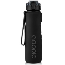 ADORIC Sports Water Bottle 1L, 500ML, BPA Free Tritan Non-Toxic Plastic Sport Water Cup, Durable Leak Proof Water Bottle with Filter, Flip Top
