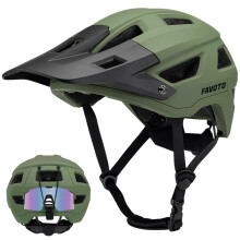 Favoto Mountain Bike Helmet Lightweight - MTB & Road Bicycle Helmet for Men Women - Adjustable Cycling Helmet for Adults Youth with CE Certificated