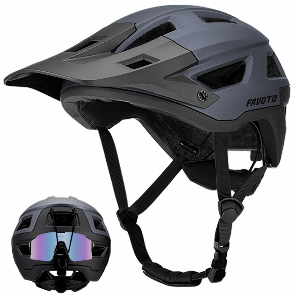 Favoto Mountain Bike Helmet Lightweight - Mtb & Road Bicycle Helmet For Men Women - Adjustable Cycling Helmet For Adults Youth With Ce Certificated