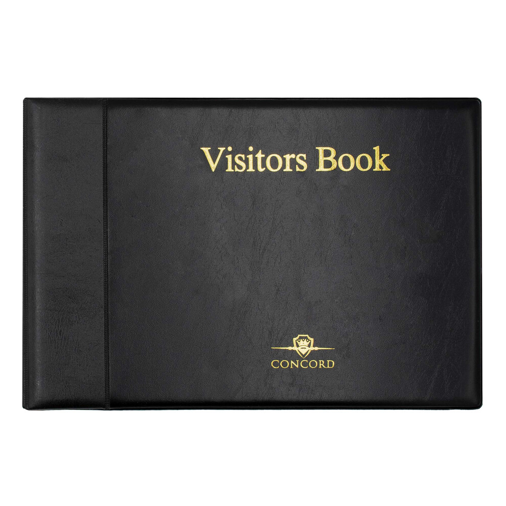 Pukka Pad, Concord Visitors Record Book ? Refillable 3 Ring Binder with 50 Sheets, 2000 Entry Spaces, Black