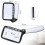 Kaome Rectangular Magnifying Glass with Light Magnifier Large Foldable Handheld 5 LED, 2 Dimming Modes, 2X Magnifying Reading for Seniors Low Vision 2