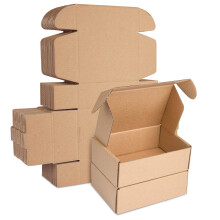 Corrugated Cardboard Shipping Boxes, 15x10x5cm Royal Mail Small Parcel Boxes, Packaging Mailing Boxes for Business, Posting, Storing or Gift(Pack of