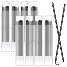 48Pcs Pencil Refills, 2.8mm Pencil Refill for Tracer/Pica Pencil, Solid Carpenters Pencil Refills Replacement, Deep Hole Marker, Waterproof Pencil