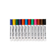 Vinabo Whiteboard Markers, 12 Pcs Whiteboard Pens Colourful, Erasable Whiteboard Markers for School Supplies, Dry Liquid Chalk Marker Fine Conical